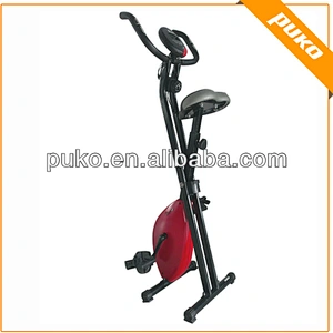Red home trainer exercise cyclette
