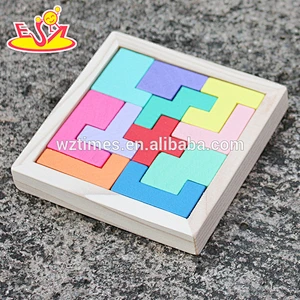 2018 Neues Design Baby Holz Tetris Puzzle pädagogische Kinder Holz Tetris Puzzle beste Design Kind Holz Tetris Puzzle W14A179