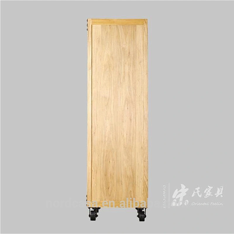 vintage industrial wood color recycle elm wood chinese tall cabinet