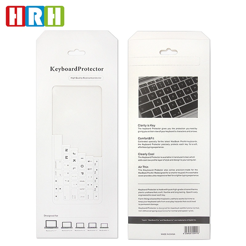 Accept Customized Logo Retail Packing for MacBook keyboard dust cover waterproof protector