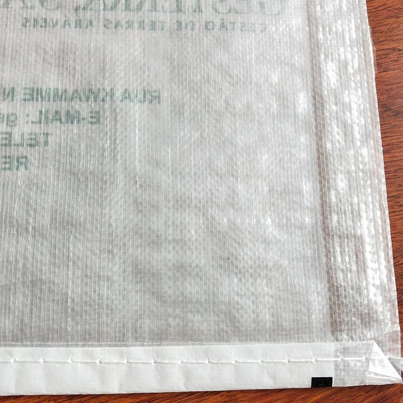 Agricultural use white printing woven bag packaging used for fertilizer 25kg