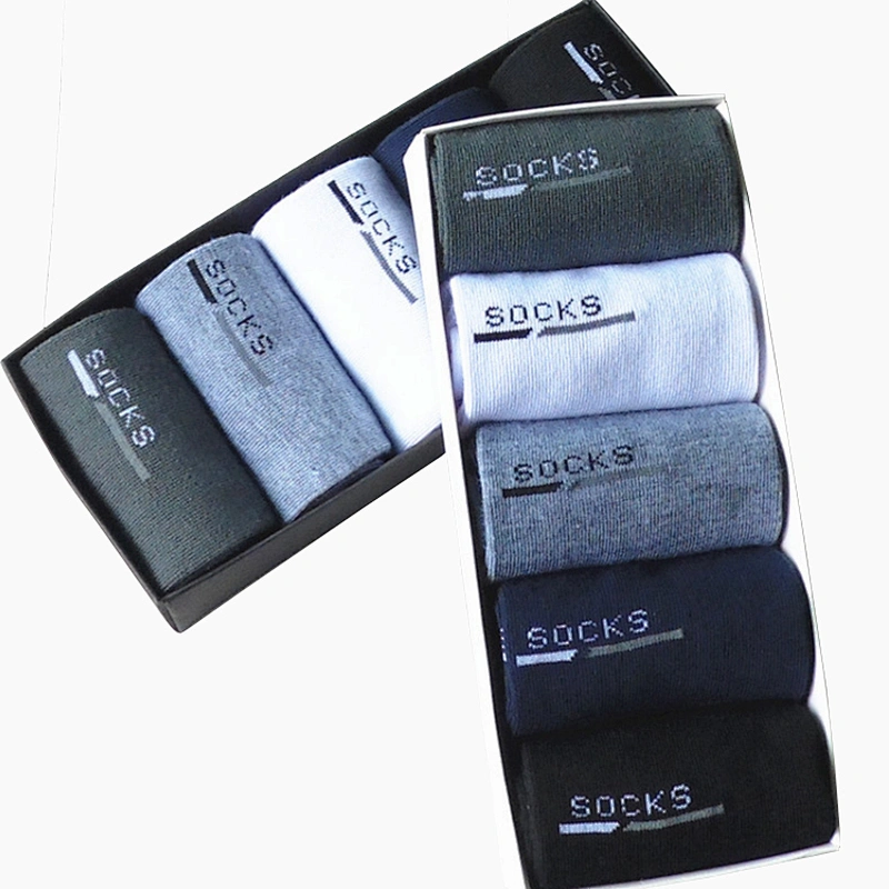 Custom Men's high quality comfortable cotton dress socks