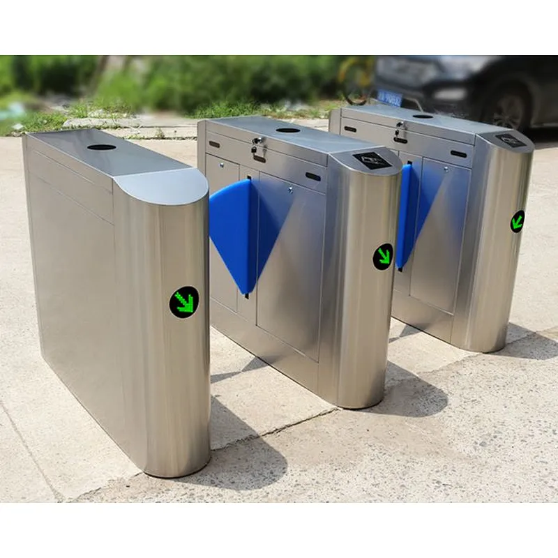 Fingerprint Access Control Flap Barrier Building Counter Electronic Turnstile For Ticket Management System