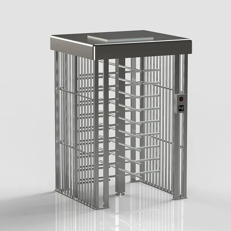 Full Height Security Electronic Fingerprint Reader Single Channel Turnstile