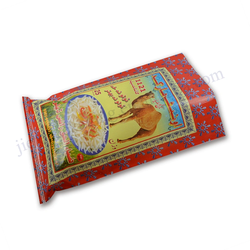 Design printing and laminated 25kg plastic rice bag for packaging wheat,corn,buckwheat,sorghum