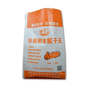 20kg bopp laminated pp woven cement bag for wall putty, glue powder
