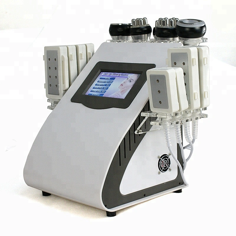 High quality  8 Pads Diode Lipo Laser LLLT Ultrasonic 40K Cavitation Slimming Vacuum RF Cellulite Weight Loss Machine