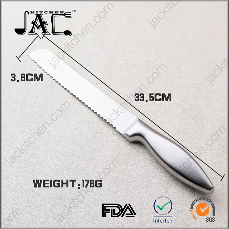 Full All Stainless Steel 8 inch Bread Knife