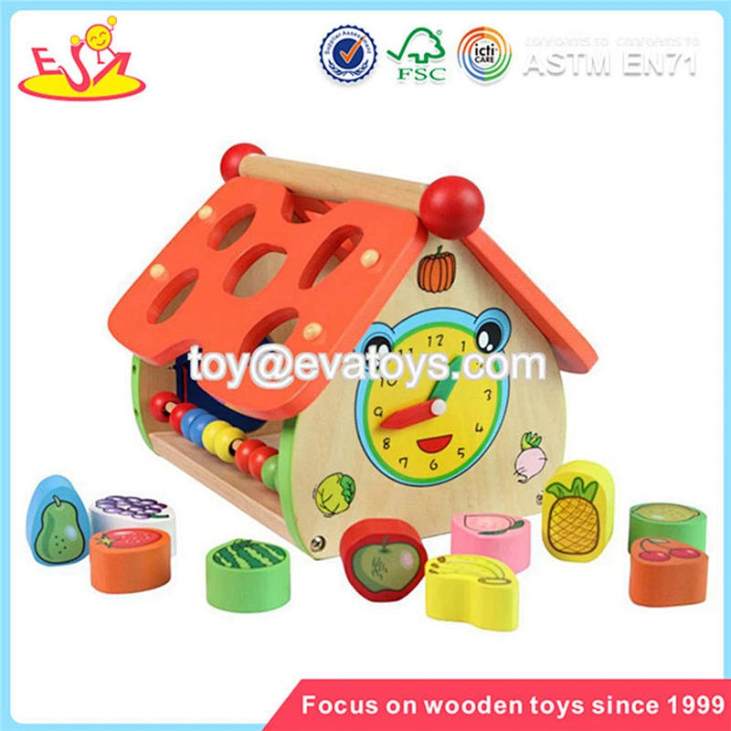 wholesale colorful wooden educational toy to exercise children's intelligence W11H002