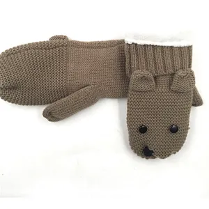 long fingerless gloves/women winter thick knit mittens