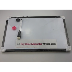 A4 Dry Wipe Magnetic Whiteboard Mini Office Notice Memo White Board Pen & Eraser HOME KITCHEN OFFICE School