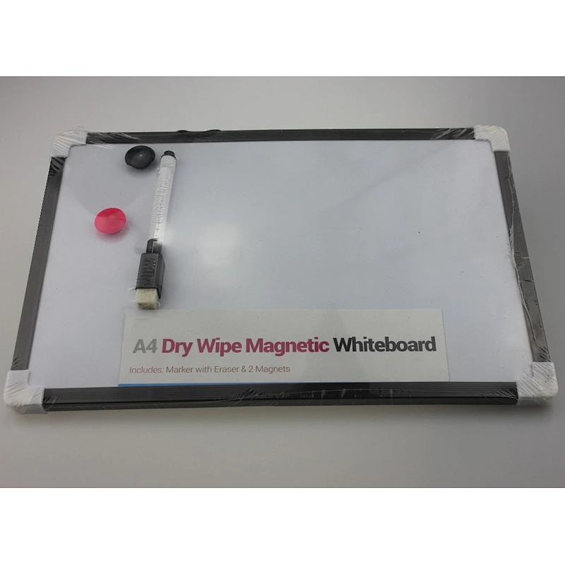 A4 Dry Wipe Magnetic Whiteboard Mini Office Notice Memo White Board Pen & Eraser HOME KITCHEN OFFICE School