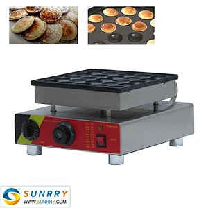 2018 hot sell electric poffertjes grill maker single plate for 25 pcs poffertjes grill(SUNRRY SY-WM47A)