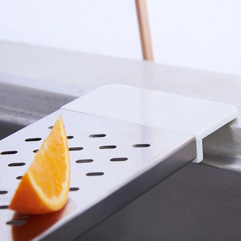 Hot selling stainless steel plastic dish rack strainer for kitchen sink