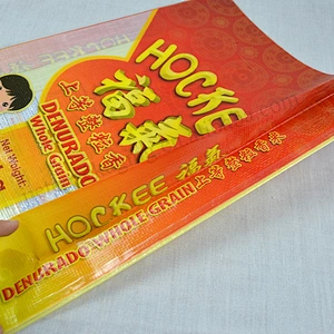 Customized transparent plastic 2kg 5kg 10kg pp woven rice packing bag with pe liner