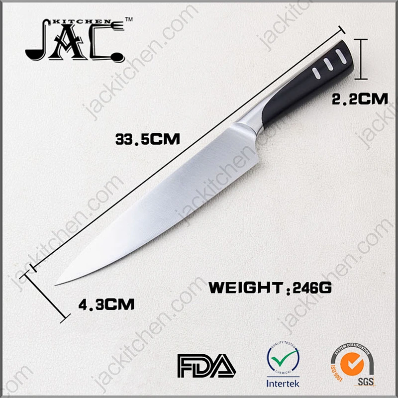 Amazon Hot Selling Yangjiang 8 Inch ABS Handle Stainless Steel Super Chef Knife
