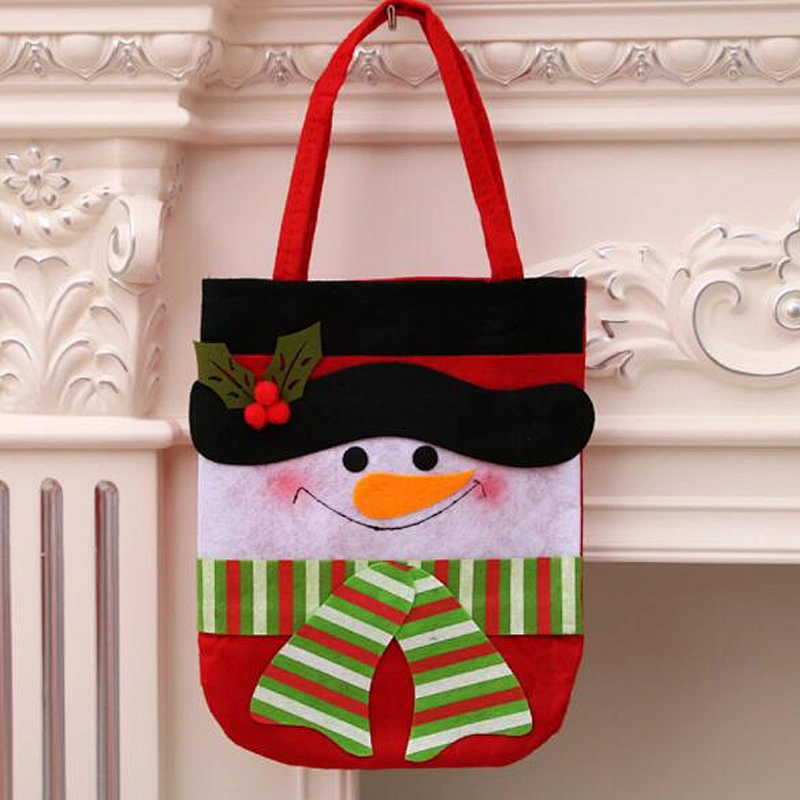 Wholesale Christmas Santa Claus Gift Bags Christmas Candy Bag Christmas Ornaments Handbags