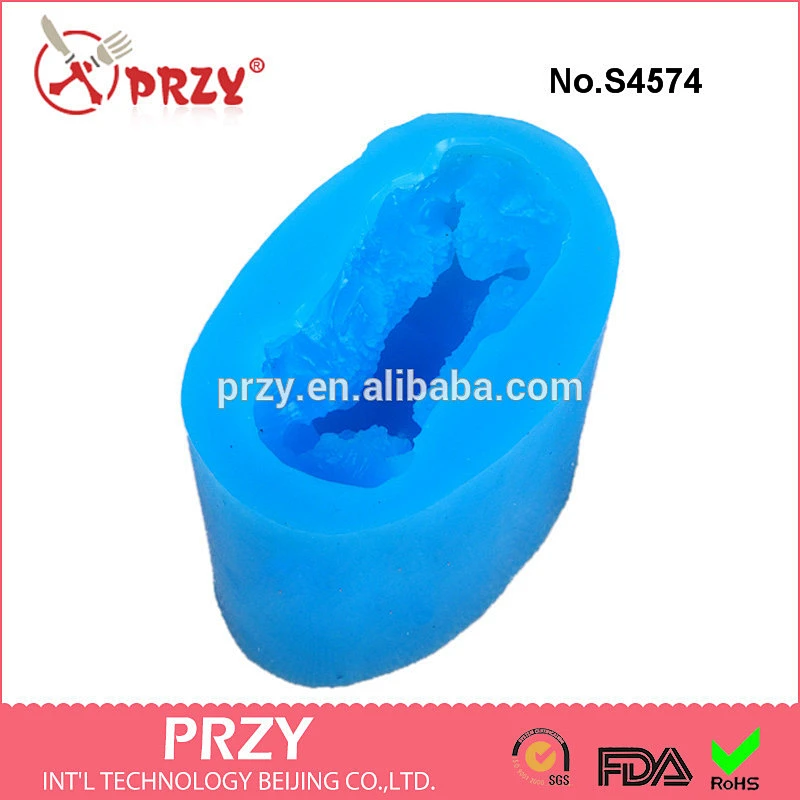 S4574 Zodiac pig silicone soap molds candle carved creative resin salt plaster mold silicone mold