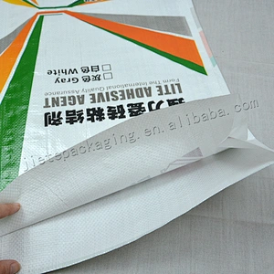 Customized white plastic bopp laminated and printed pp woven cement bag 20kg