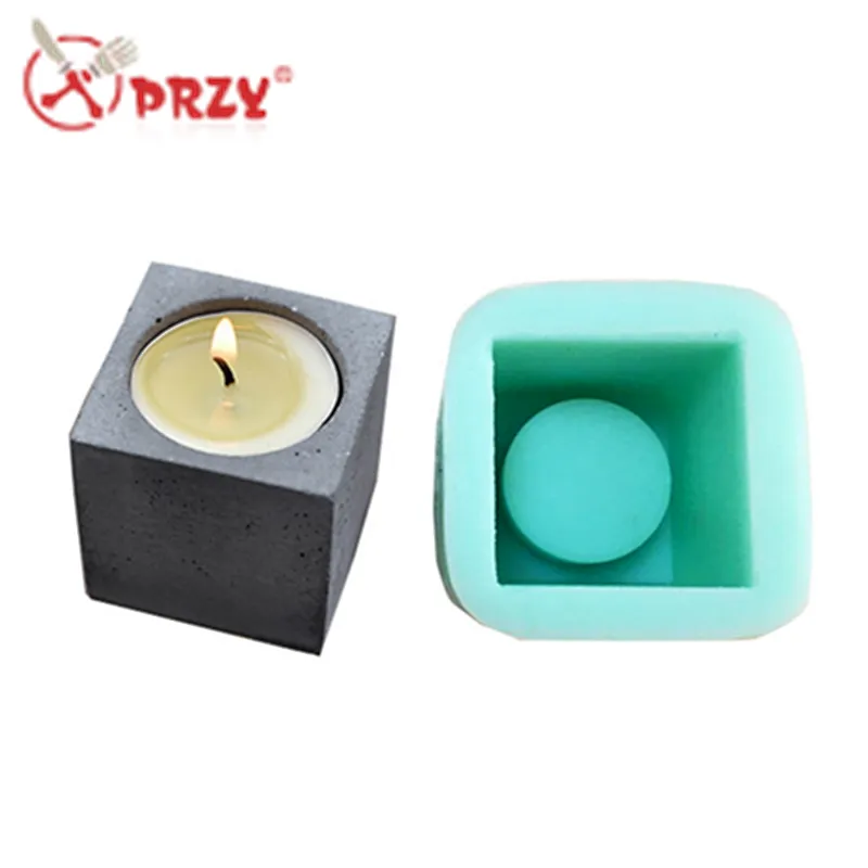 Concrete silicone pot Mold silicone handmade Mould cement candle pot molds silicone