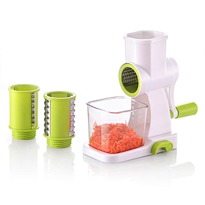 Manual plastic kitchen butter cheese potato carrot rotary grater