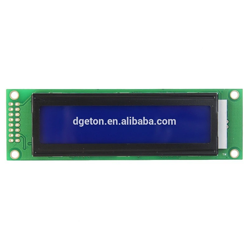 SPLC780D white on blue 20x2 LCD display module