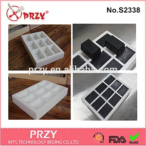 s2338 przy handmade 9 cavity square silicone soap mold