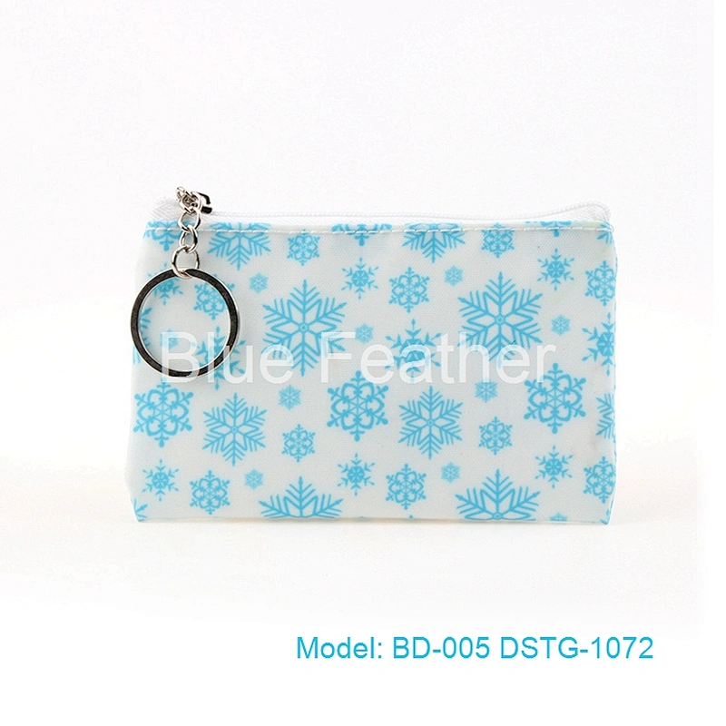 Sky Blue White Clouds Navy Sailor Style Pouch