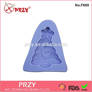 Gum paste christmas tree silicone fondant mold