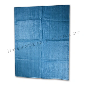 Agricultural and industrial use customized durable blue pp woven bag for packaging grain,rice,flour,corn,seed,feed
