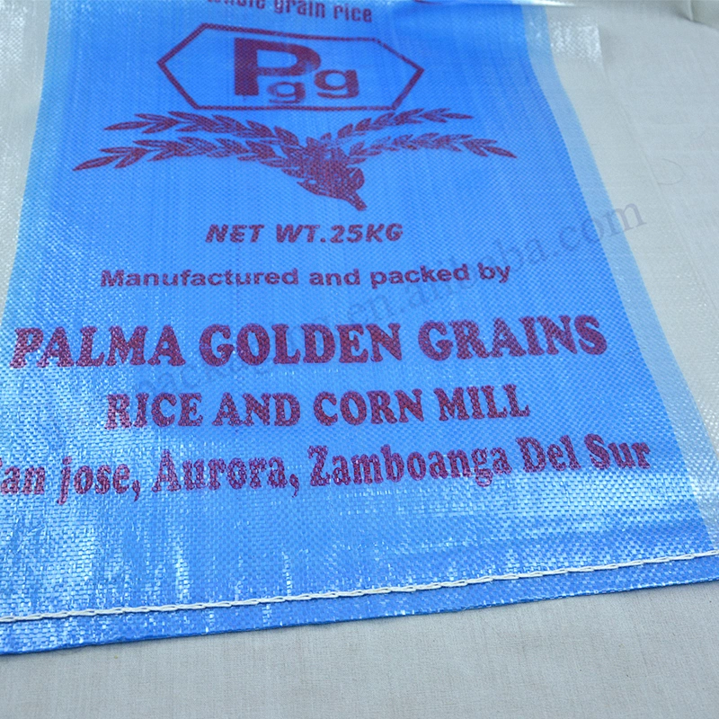 Virgin polypropylene pp bag plastic sack for 25kg rice,cereal,feed