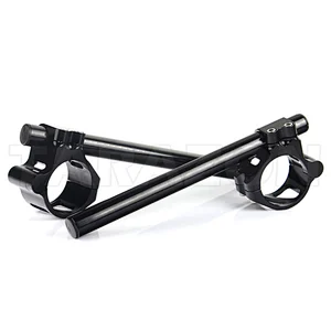 CNC Machined Aluminum motorcycle adjustable clip on handlebar for kawasaki