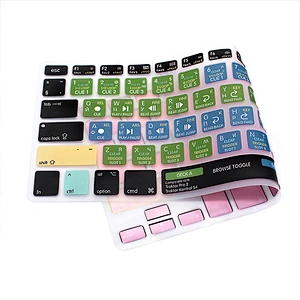 OEM traktor kontrol s4 shortcut keyboard covers Silicone Russian Keyboard laptop skin Dust Covers for macbook air keyboard skin
