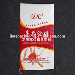 China virgin pp woven bag for putty powder coating or painting, diatom mud