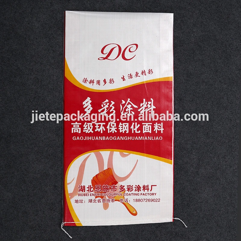China virgin pp woven bag for putty powder coating or painting, diatom mud