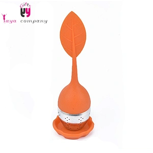 Wholesale Food Grade Silicone Tea Infuser Leaf With Stainless Steel