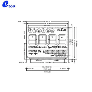 cheap digital fireplace lcd display screen