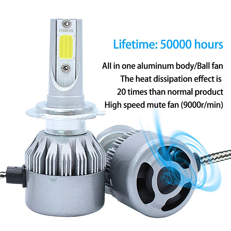c6 led headlight for car headlamp bulbs