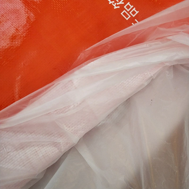 Agricultural use 25kg woven bag red packing bag with liner for fertilizer