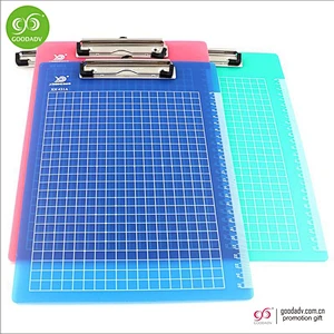factory hot sale A4 size plastic clipboard with metal clips