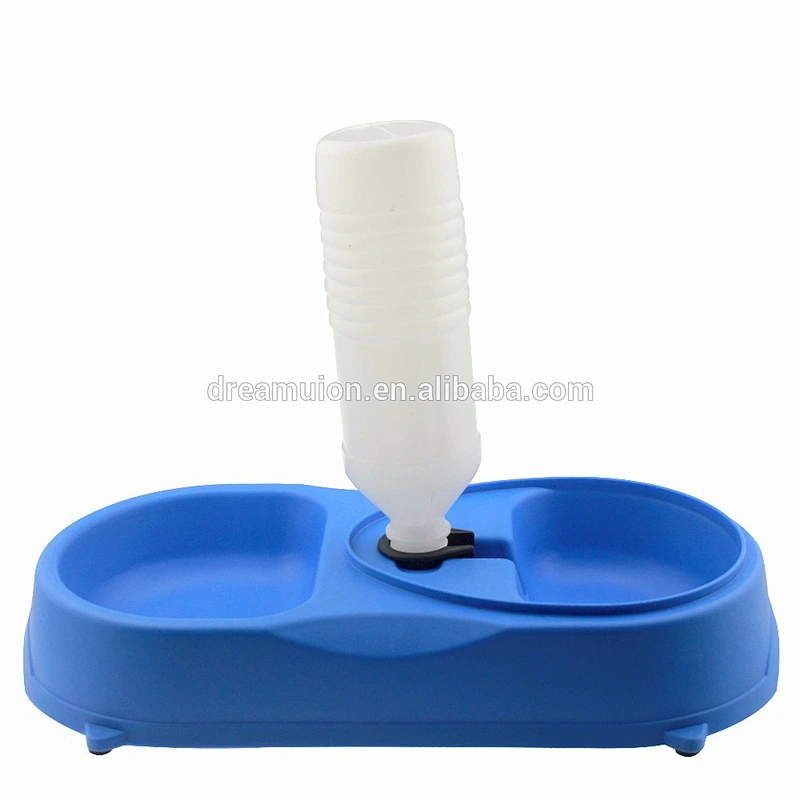 Water Bowl Pet Food Feeder Dog Cat Bird Cup Feeding Plastic Round Dish Dispenser