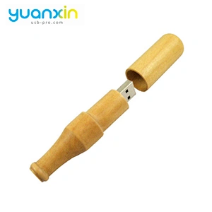 Wine bottle shape wholesale china cheap wood usb stick