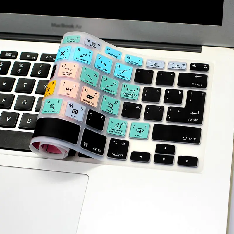 Steinberg Cubase  Russian Languages Keyboard Protective Film For Macbook Hotkeys Keyboard Covers