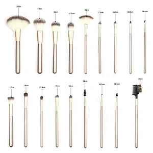 Customized Logo Personalized 12pcs Makeup Brush Set With PU Makeup Bag