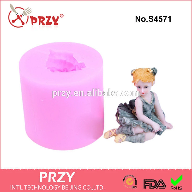 S4571 Dancing Girl silicone soap mold DIY food grade silicone mold silicone rubber material soap mold