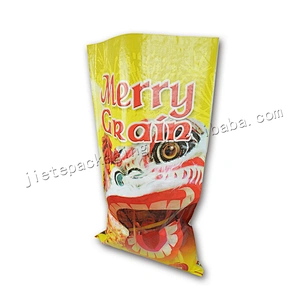 Wholesale customized transparent plastic laminated pp woven rice bag