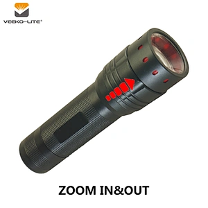 2018 HOT SALE 4AAA BATTERY 400 LUMENS  LED DIMMABLE ALUMINIUM FLASHLIGHT TORCH