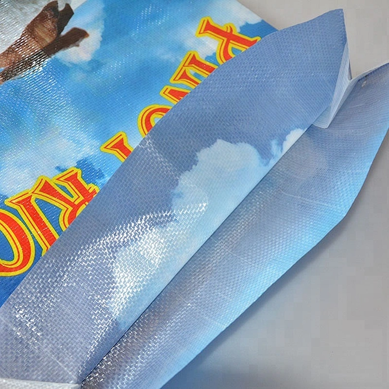 Design printing pp woven rice bag plastic packaging sack with gusset