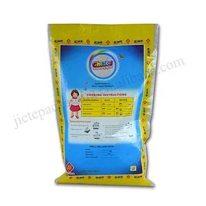 Design printed plastic rice packaging bag for rice,basmati biryani rice bag