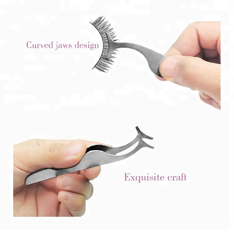 Custom Logo Mini Portable False Eyelashes Extension Tool Private Label Curl Eyelash Curler Set Stainless Steel